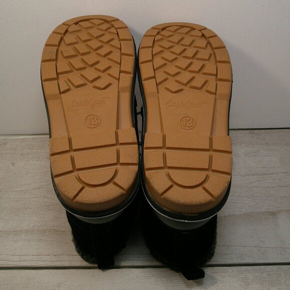 Kids' Kit Winter Boots - Cat & Jack Size 13 Black - Picture 7 of 10